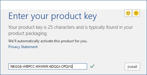 word product key for windows 10